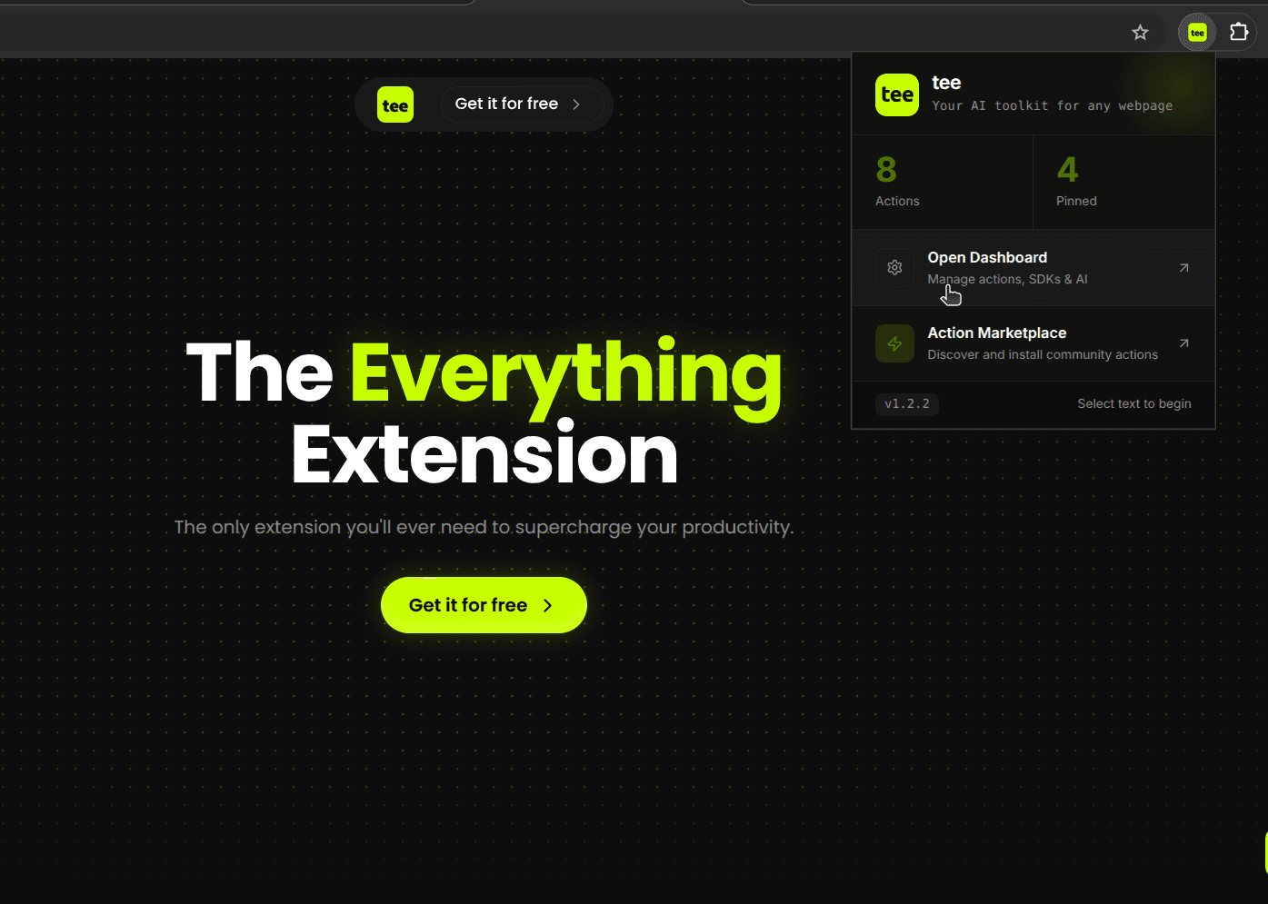 Setup the Extension